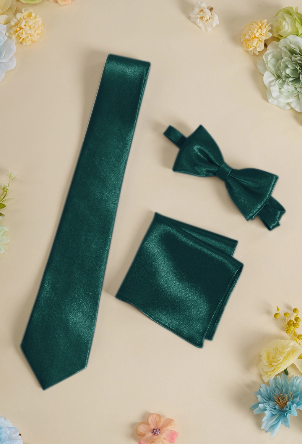 AW Claudette Crystal Satin Ties Set