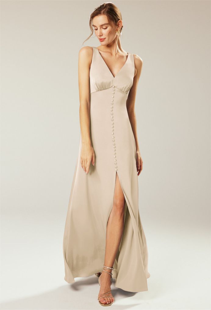 AW Maggie Satin Charmeuse Bridesmaid Dresses image1