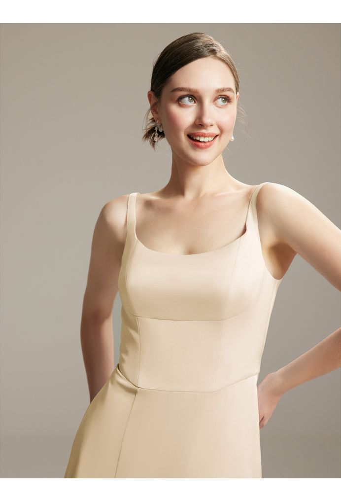 AW Eunice Satin Charmeuse Bridesmaid Dresses image3