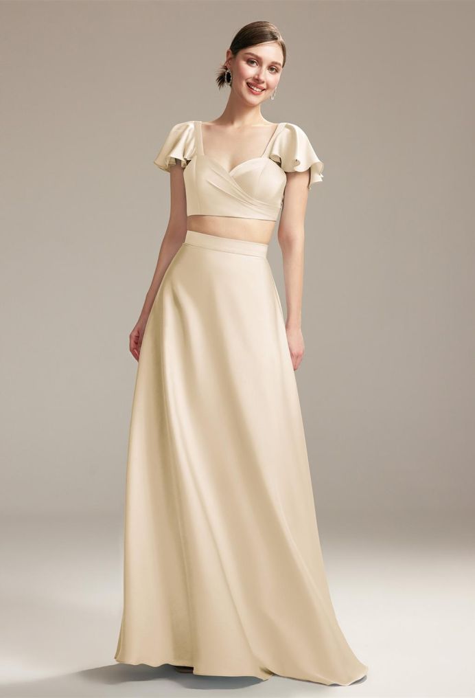 AW Piper Satin Charmeuse Bridesmaid Dresses image1