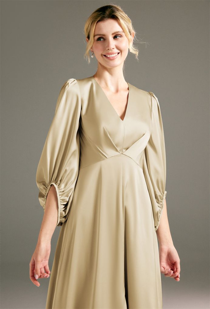 AW Energico Satin Charmeuse Bridesmaid Dresses image3