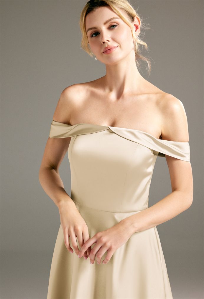 AW Chany Satin Charmeuse Bridesmaid Dresses image3