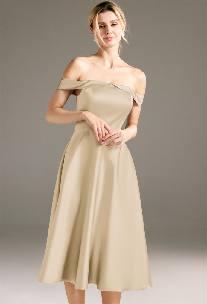 AW Chany Satin Charmeuse Bridesmaid Dresses image4