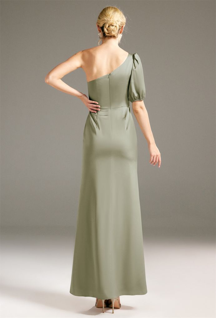 AW Deane Satin Charmeuse Bridesmaid Dresses image2