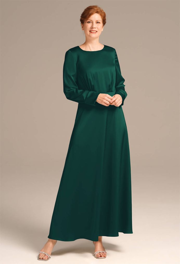AW Kathryn Satin Charmeuse Mother of the Bride Dresses image1