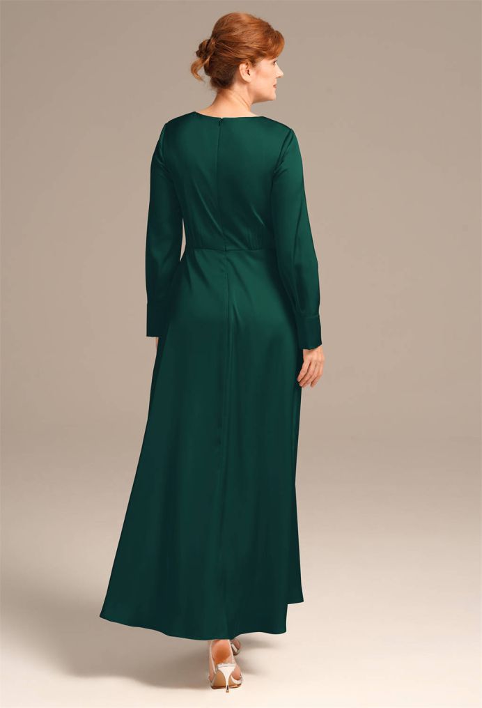 AW Kathryn Satin Charmeuse Mother of the Bride Dresses image2