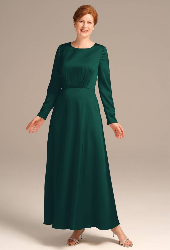 AW Kathryn Satin Charmeuse Mother of the Bride Dresses image3