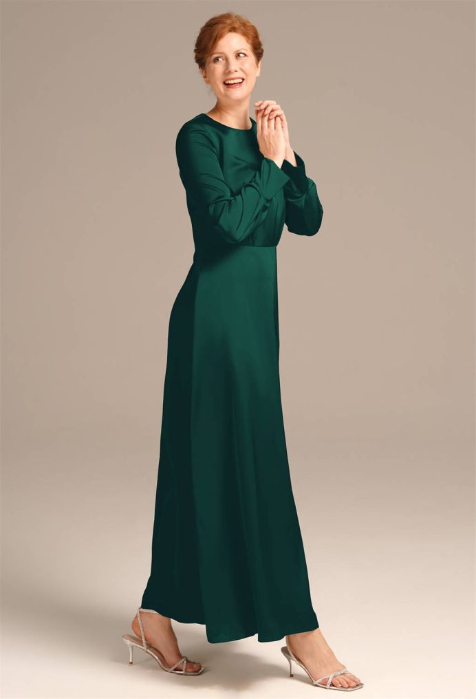 AW Kathryn Satin Charmeuse Mother of the Bride Dresses image5