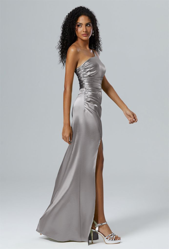 AW Snowdrop Crystal Satin Bridesmaid Dresses image4