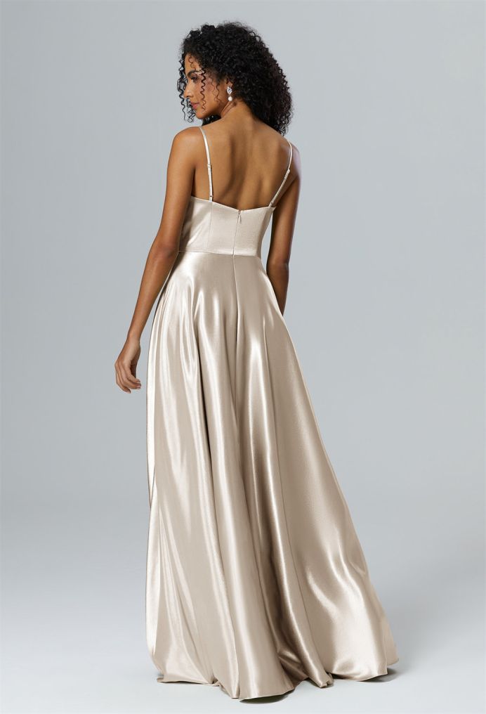 AW Victorina Crystal Satin Bridesmaid Dresses image2