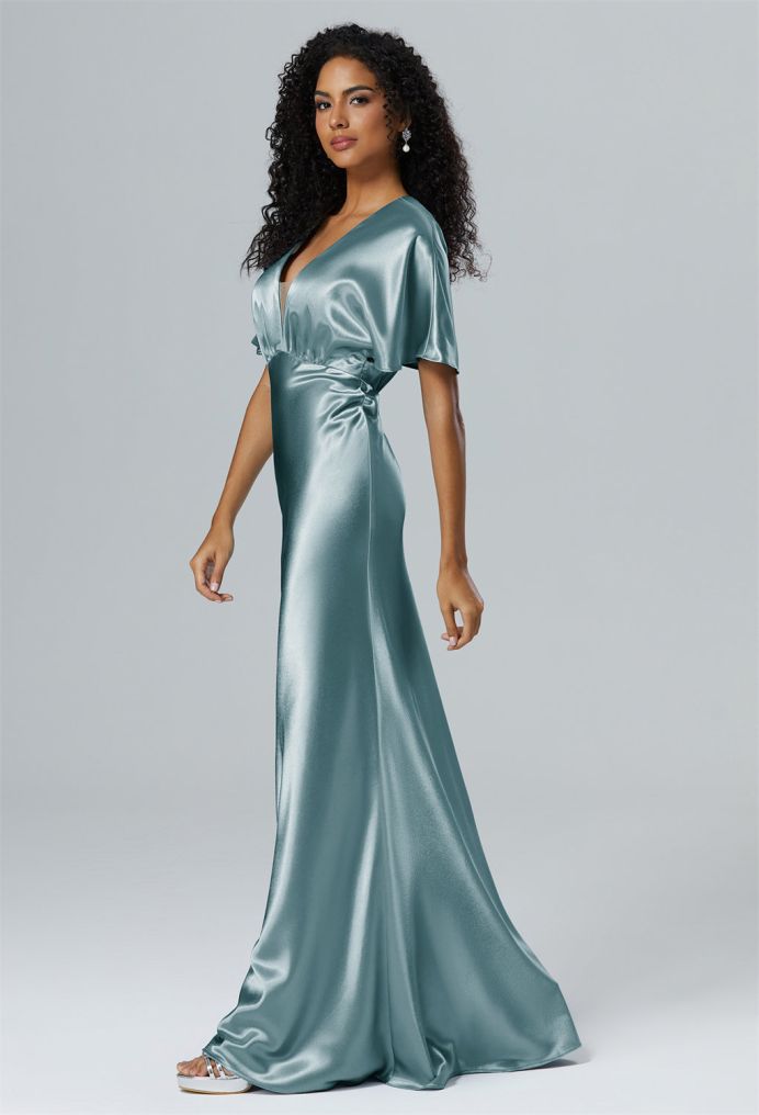 AW Otthild Crystal Satin Bridesmaid Dresses image4