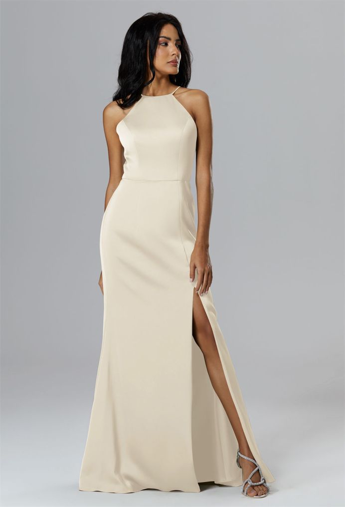 AW Mazarine Satin Charmeuse Bridesmaid Dresses image3