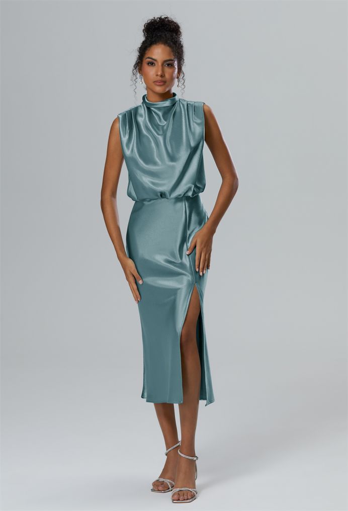 AW Margot Crystal Satin Bridesmaid Dresses image1
