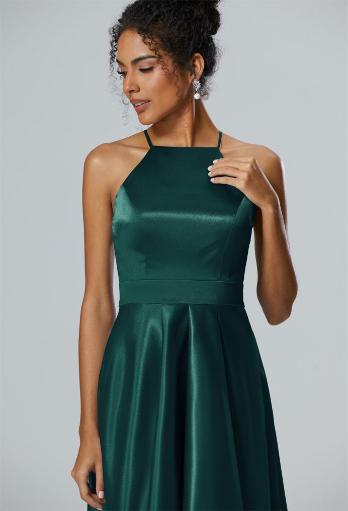 AW Marlene Crystal Satin Bridesmaid Dresses image3