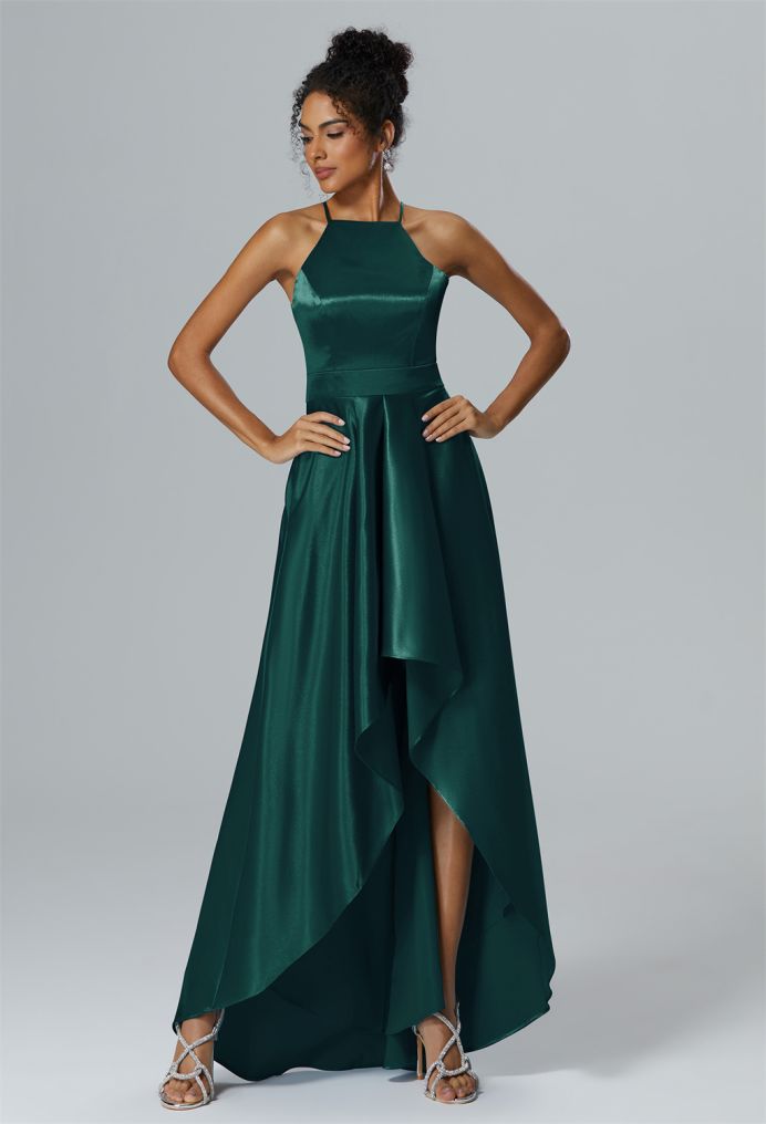 AW Marlene Crystal Satin Bridesmaid Dresses image5