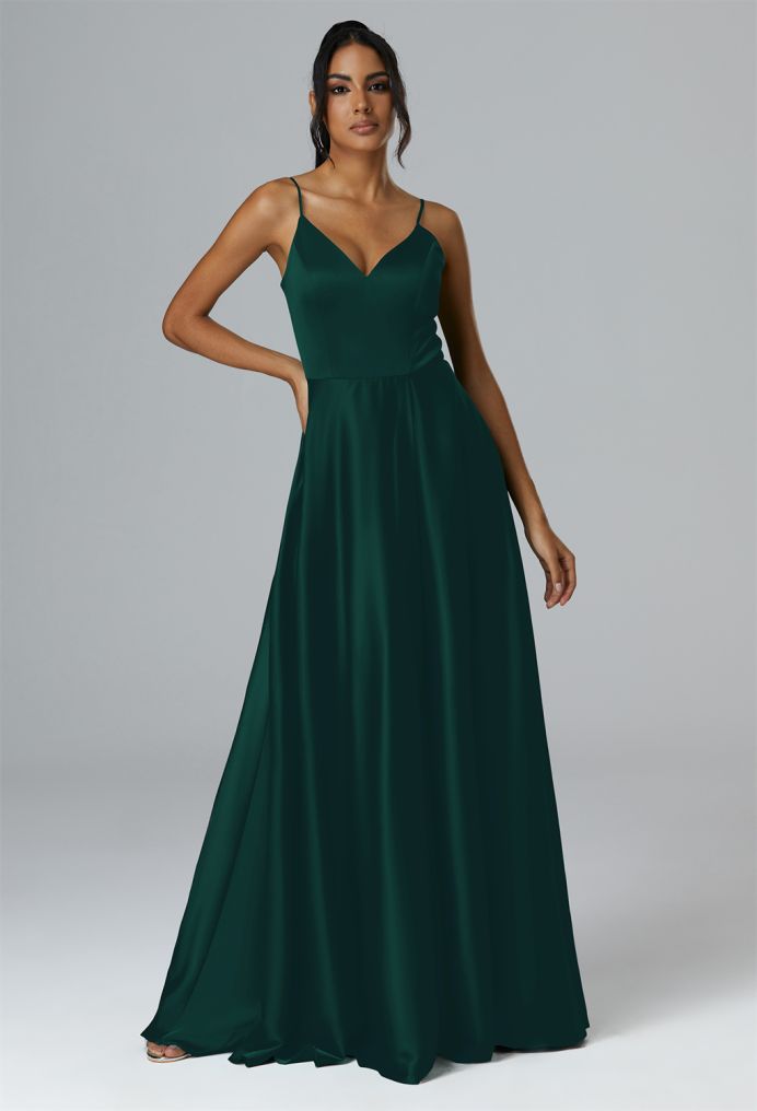AW Rumbia Satin Charmeuse Bridesmaid Dresses image1