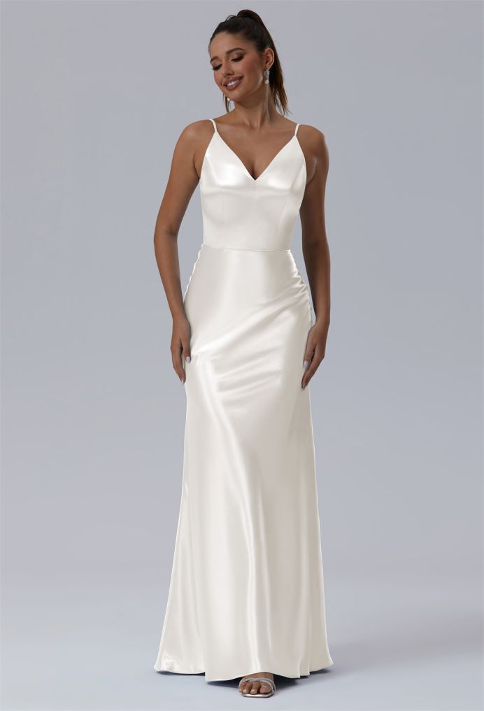 AW Cumulus Crystal Satin Bridesmaid Dresses image5