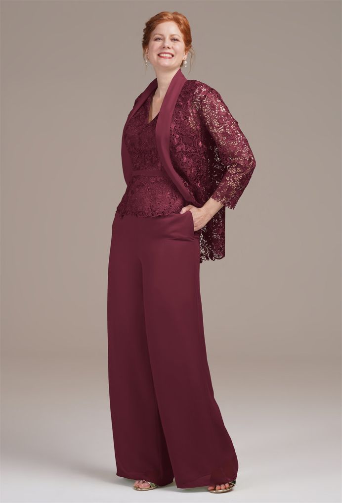 AW Geranium Pants Mother of the Bride Dresses image5