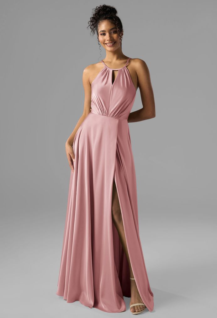 AW Fatima Satin Charmeuse Bridesmaid Dresses image4