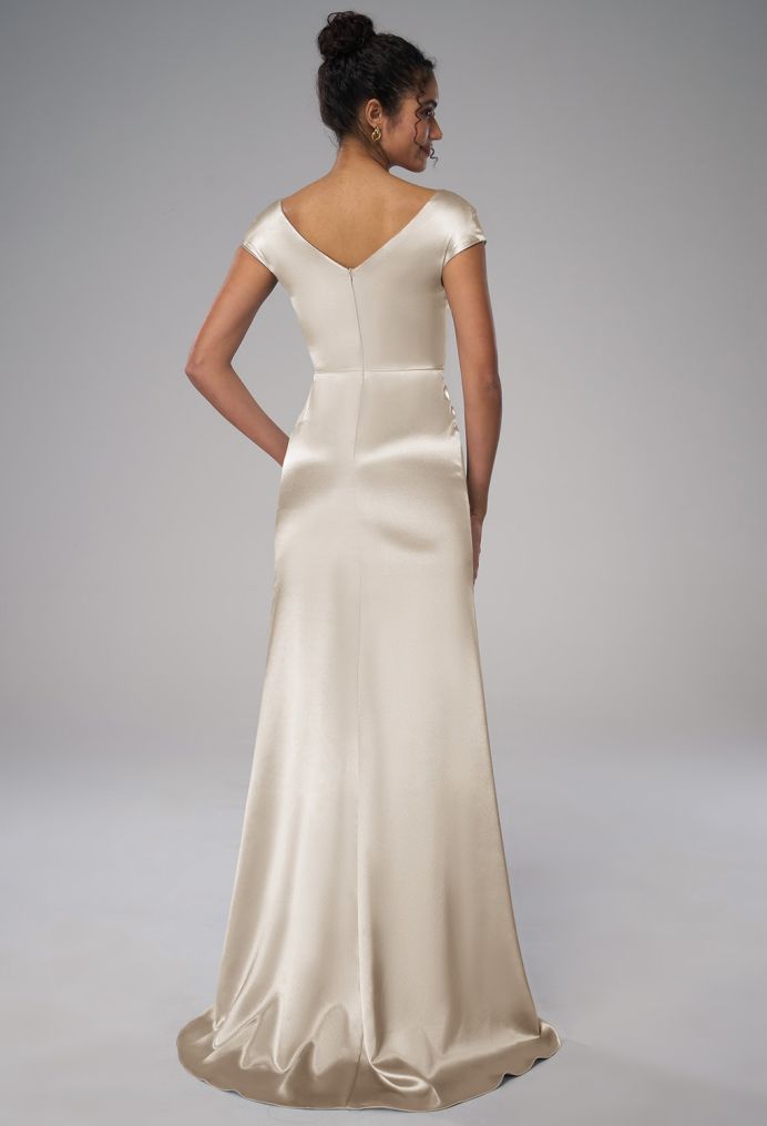 AW Louie Crystal Satin Bridesmaid Dresses image3