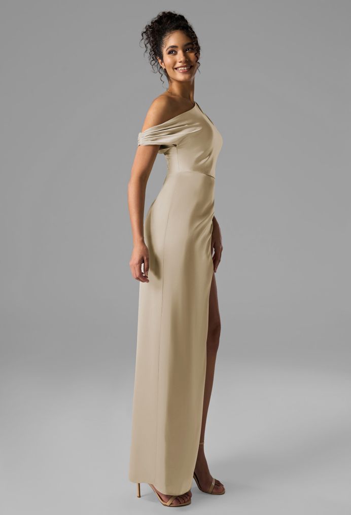 AW Rihanna Satin Charmeuse Bridesmaid Dresses image4
