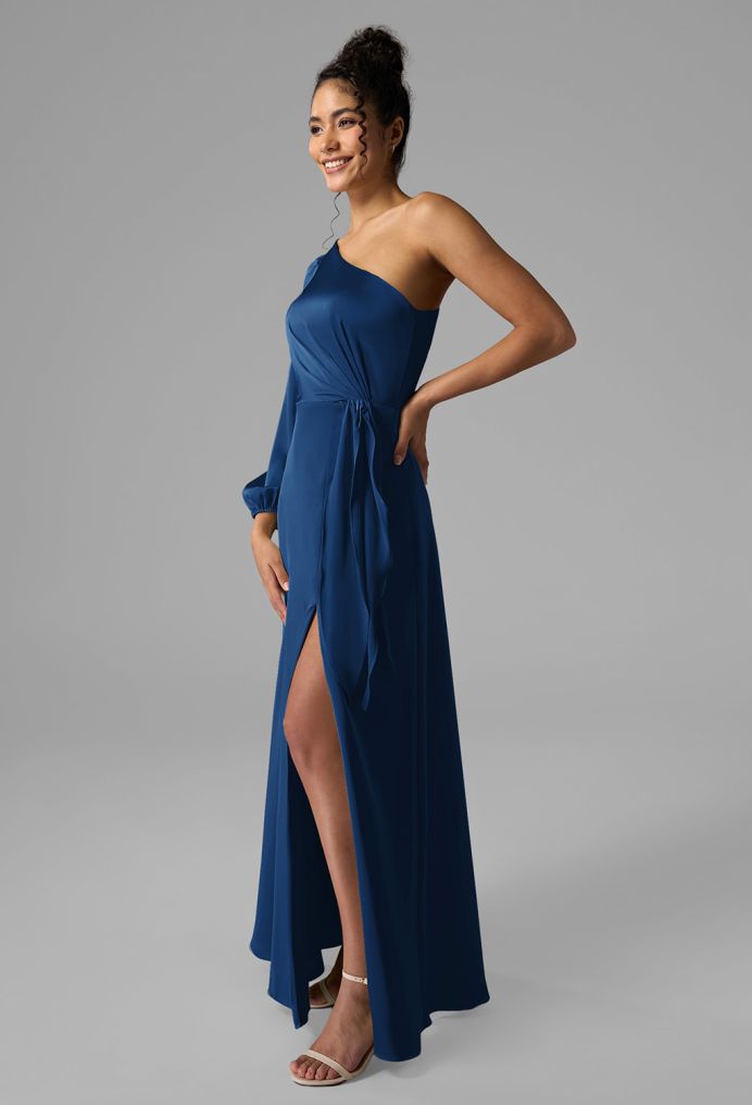 AW Beau Satin Charmeuse Bridesmaid Dresses image4