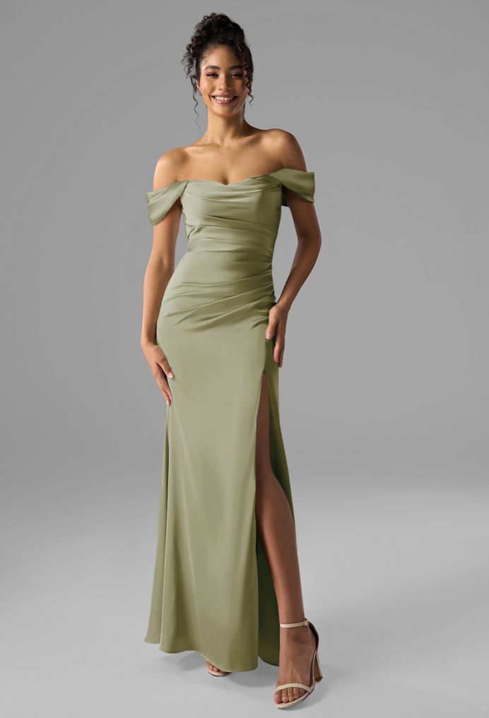 AW Nieve Satin Charmeuse Bridesmaid Dresses image4