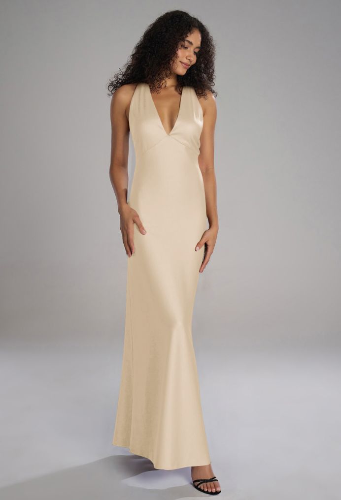 AW Devon Satin Charmeuse Bridesmaid Dresses image3
