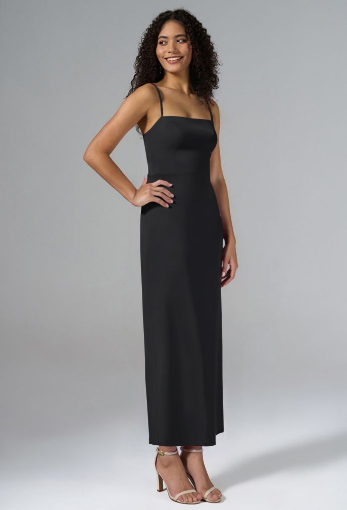 AW Laila Satin Charmeuse Wedding Guest Dresses image3