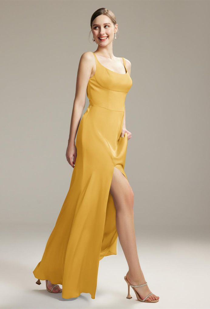 AW Eunice Satin Charmeuse Bridesmaid Dresses image5
