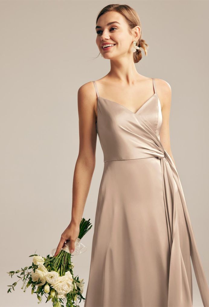 AW Loul Satin Charmeuse Bridesmaid Dresses image3