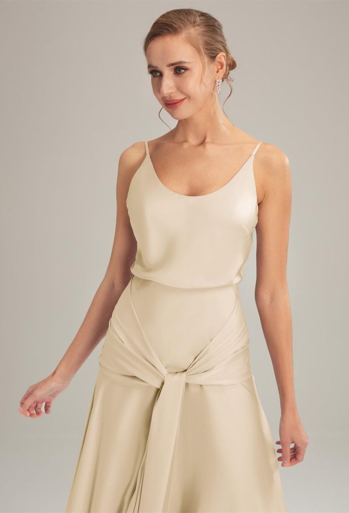 AW Nance Satin Charmeuse Bridesmaid Dresses image4