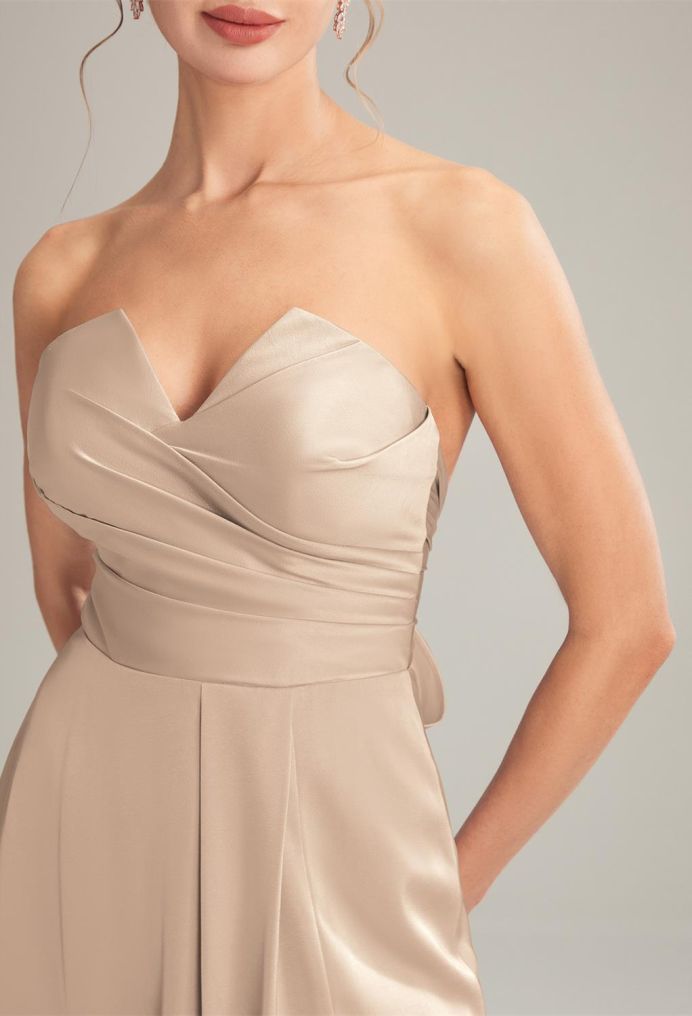 AW Pasque Satin Charmeuse Bridesmaid Dresses image3