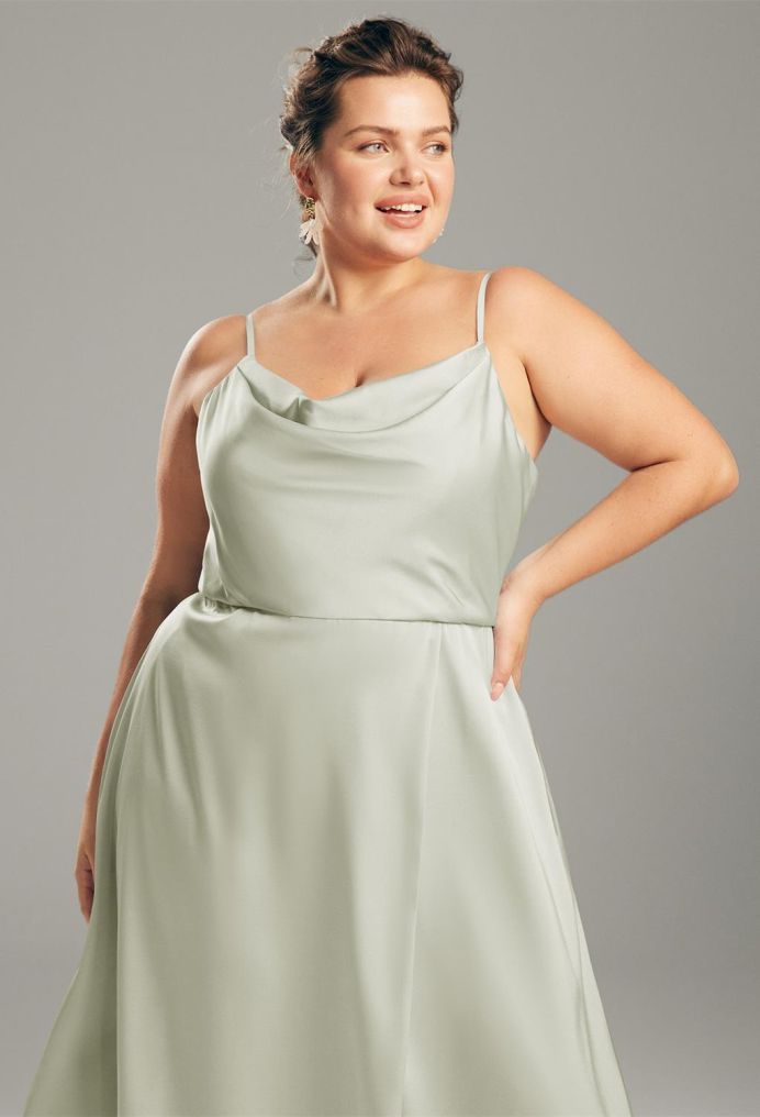 AW Renee Satin Charmeuse Bridesmaid Dresses image4