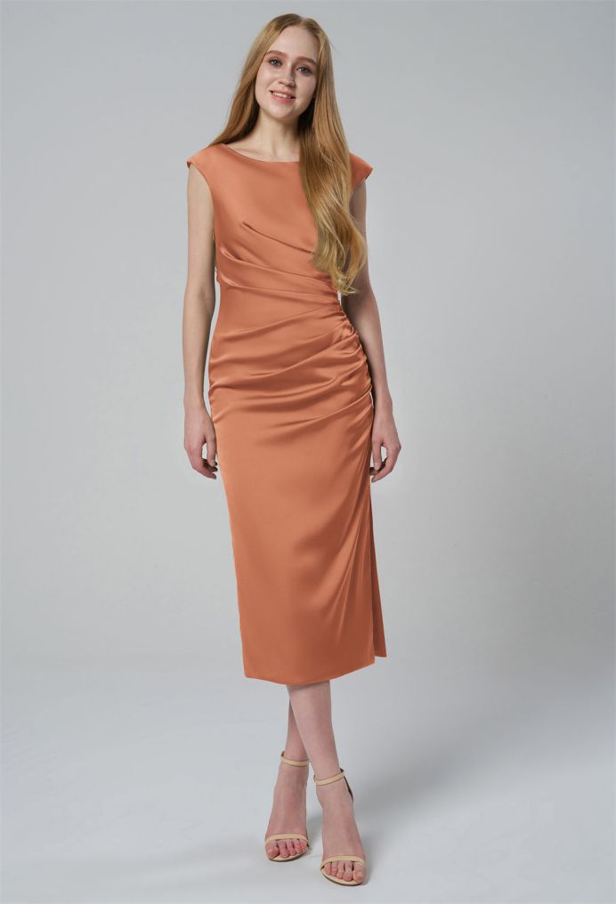 AW Briony Satin Charmeuse Bridesmaid Dresses image1
