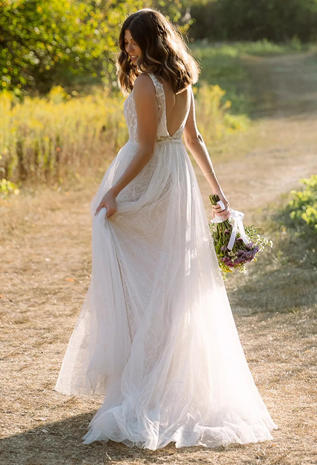 beach dress blue Boho Wedding Dresses and Veils | Vancouver Bridal Shops | Elika In Love –  Elika In Love main image 0