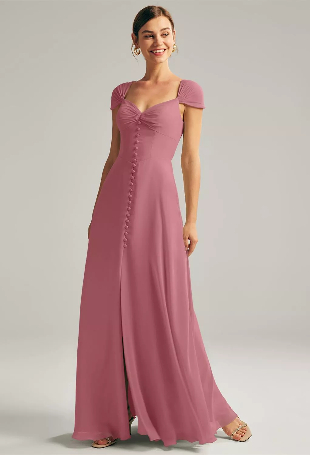 AW Cathryn Desert Rose  Fall Wedding Guest Dresses