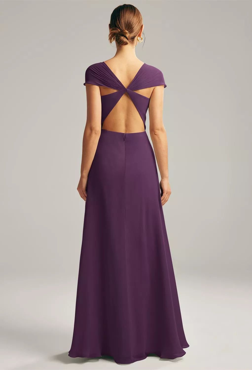 AW Cathryn Grape  Spring Wedding Guest Dresses