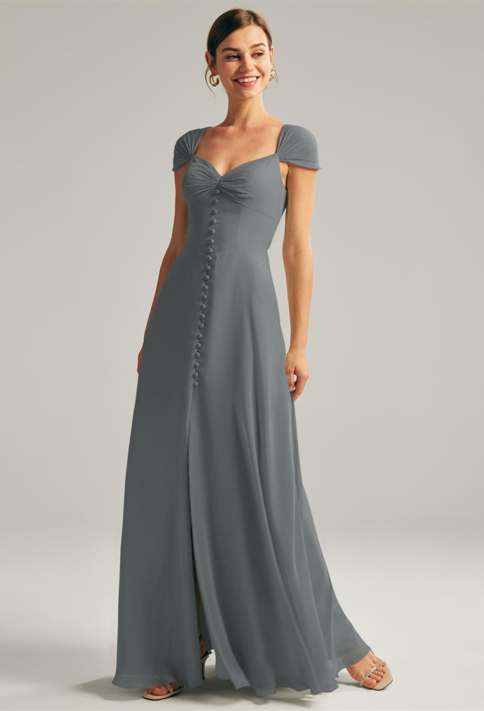 AW Cathryn Steel Gray  Formal Dresses