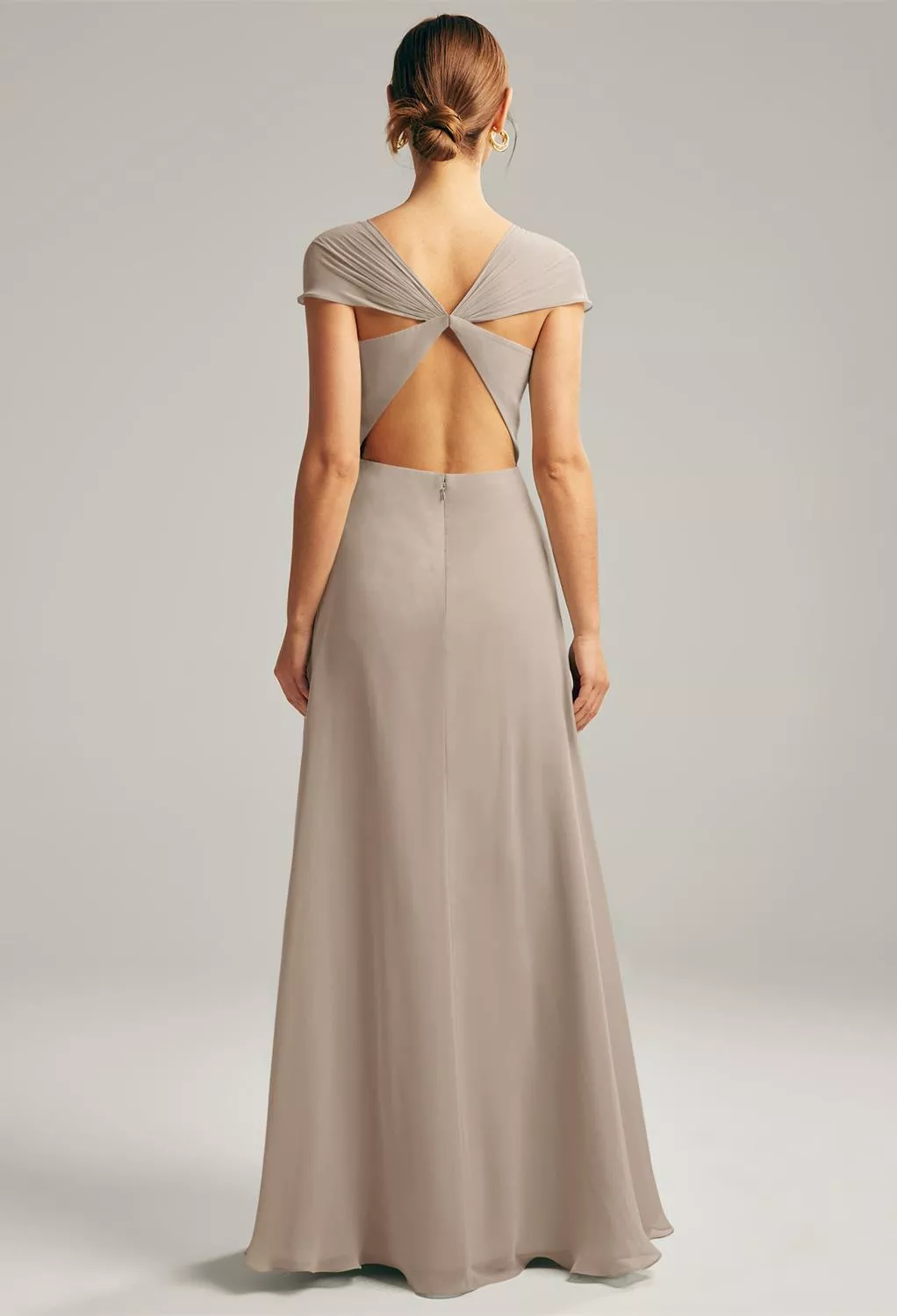 AW Cathryn Taupe  Cocktail Wedding Guest Dresses