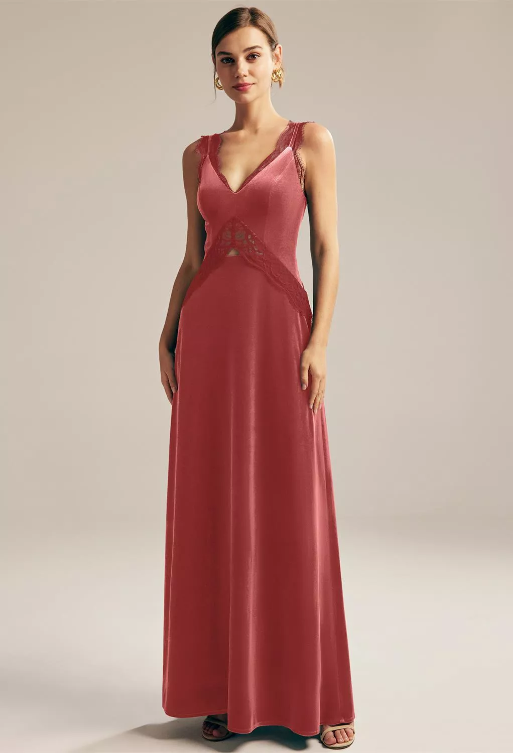 AW Natasha Dusty Rose  Fall Wedding Guest Dresses