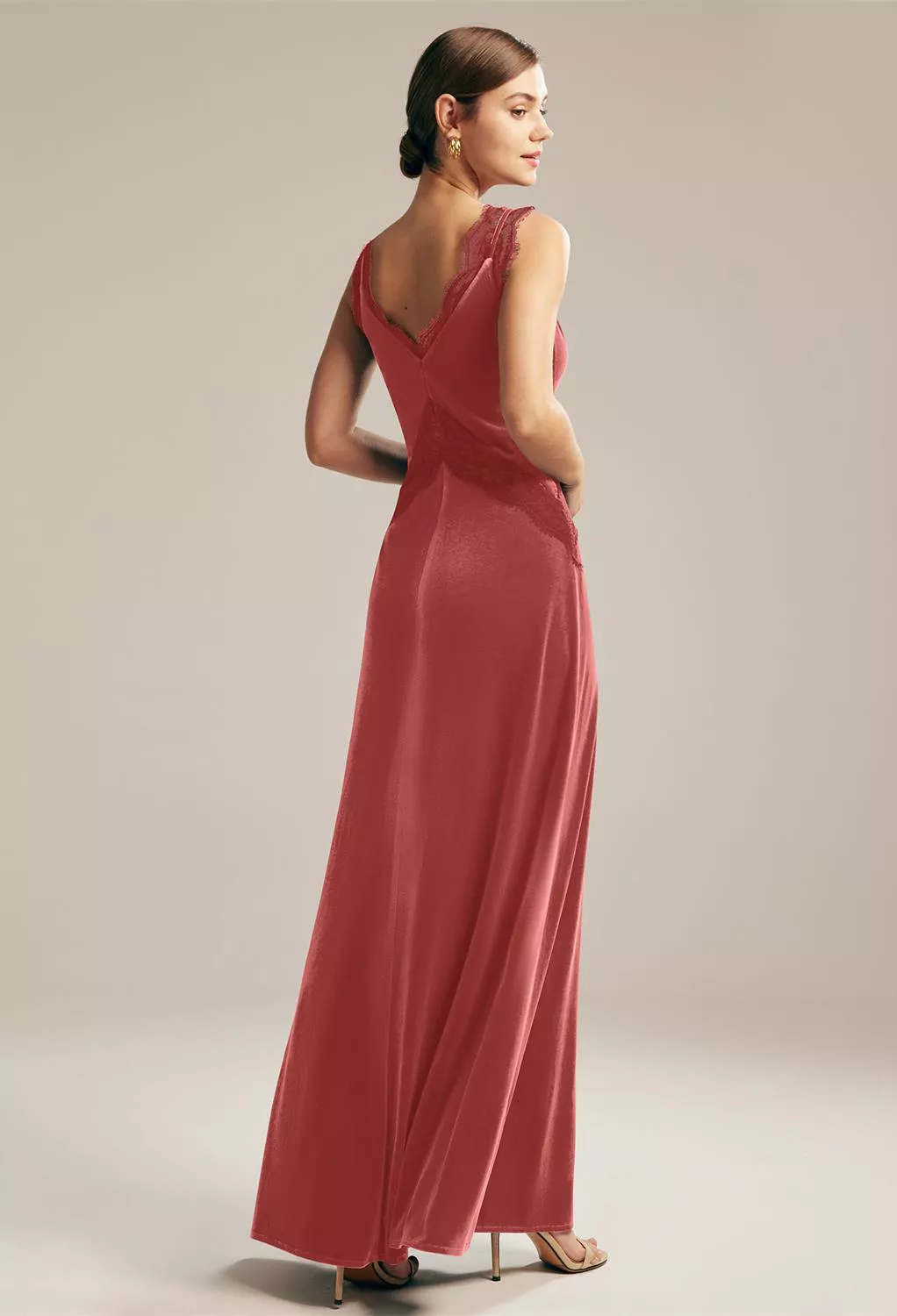 AW Natasha Dusty Rose  Fall Wedding Guest Dresses
