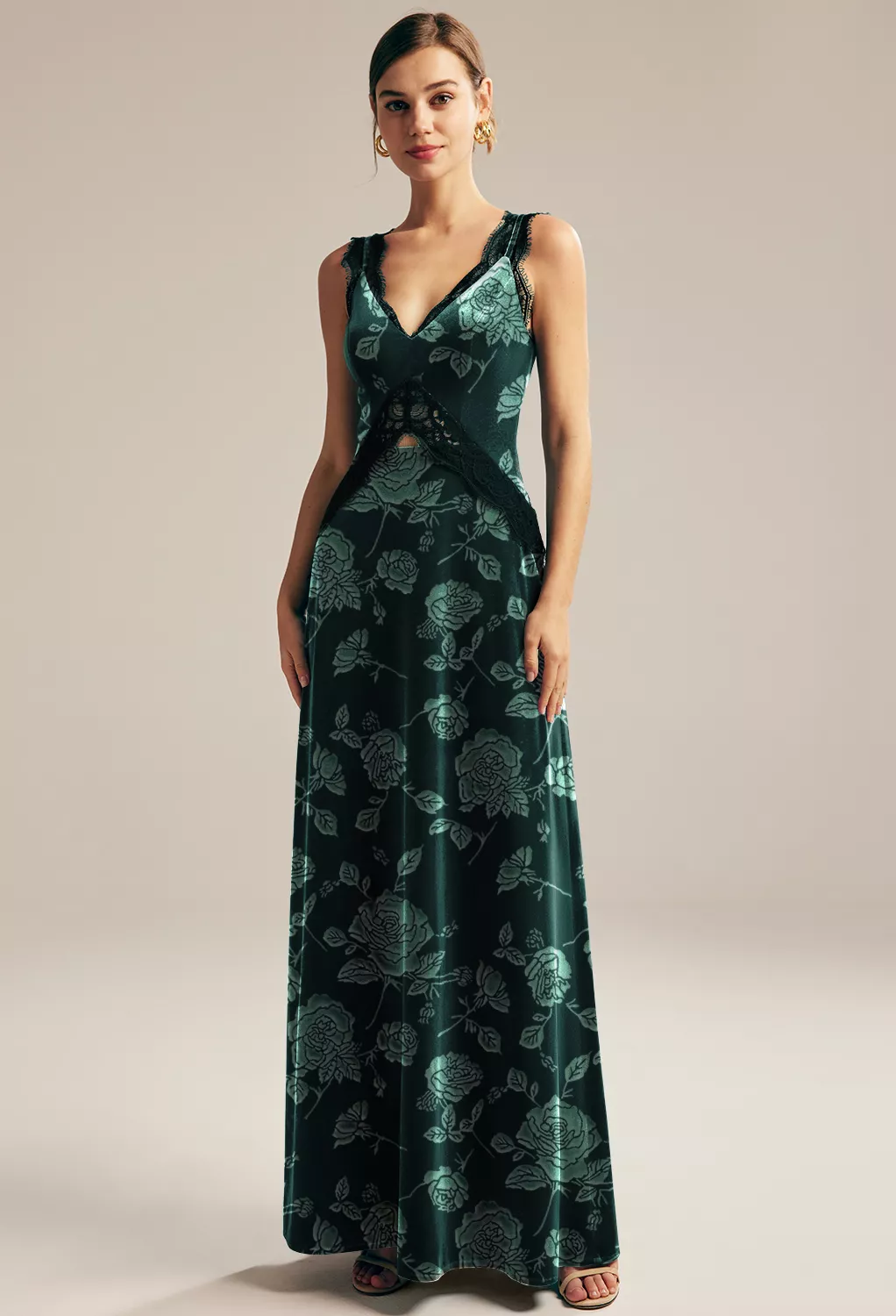 AW Natasha Emerald Ethereal Rose  Fall Wedding Guest Dresses