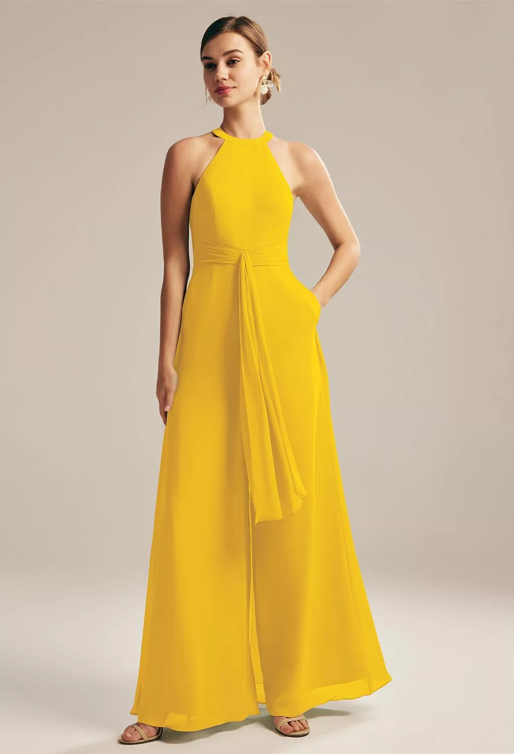 AW Dolce Mustard Yellow  Fall Wedding Guest Dresses