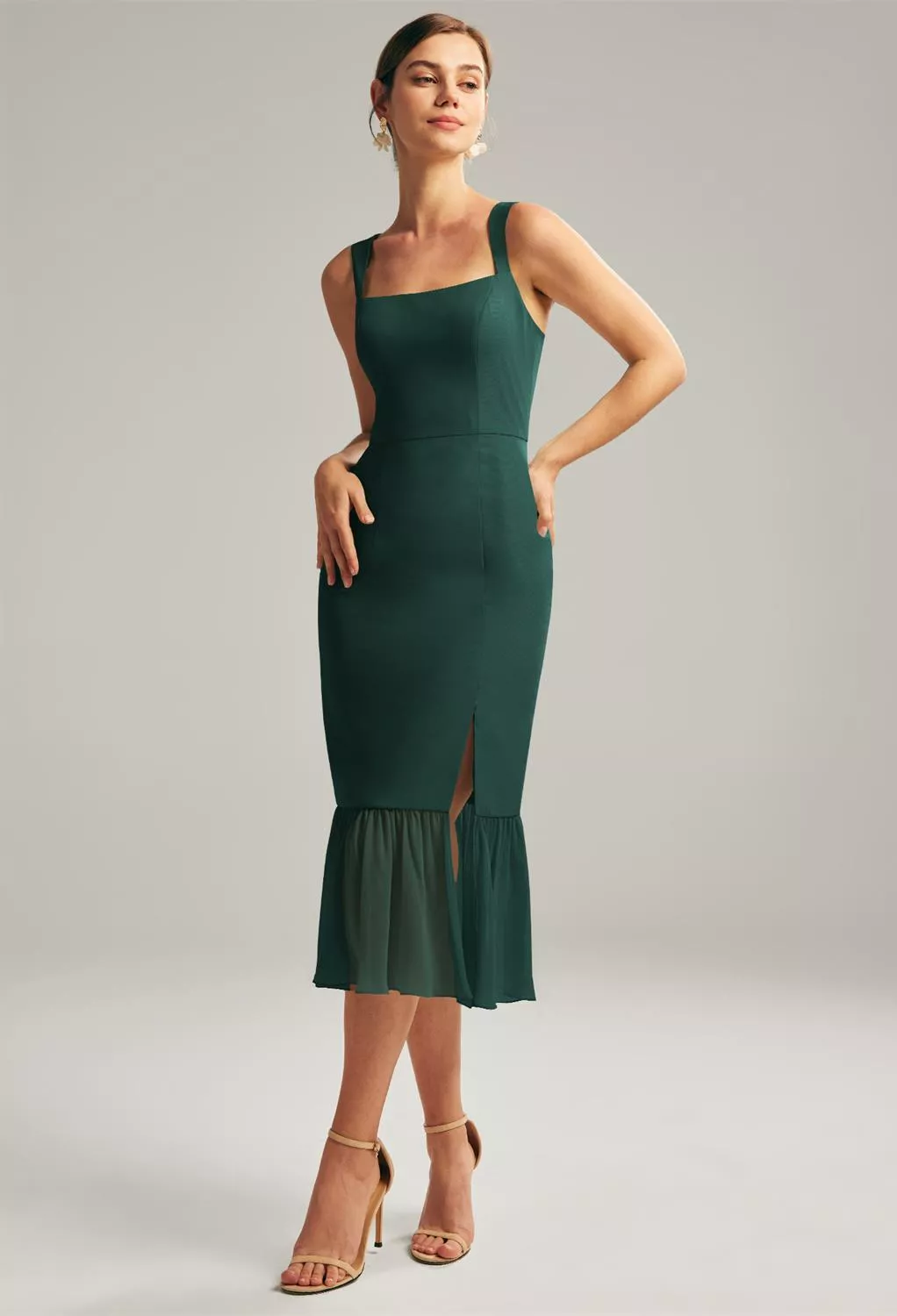 AW Merbok Dark Emerald  Spring Wedding Guest Dresses