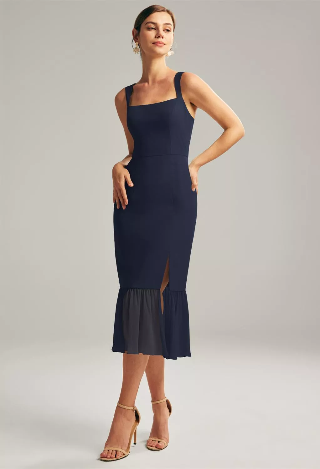 AW Merbok Dark Navy  Spring Wedding Guest Dresses