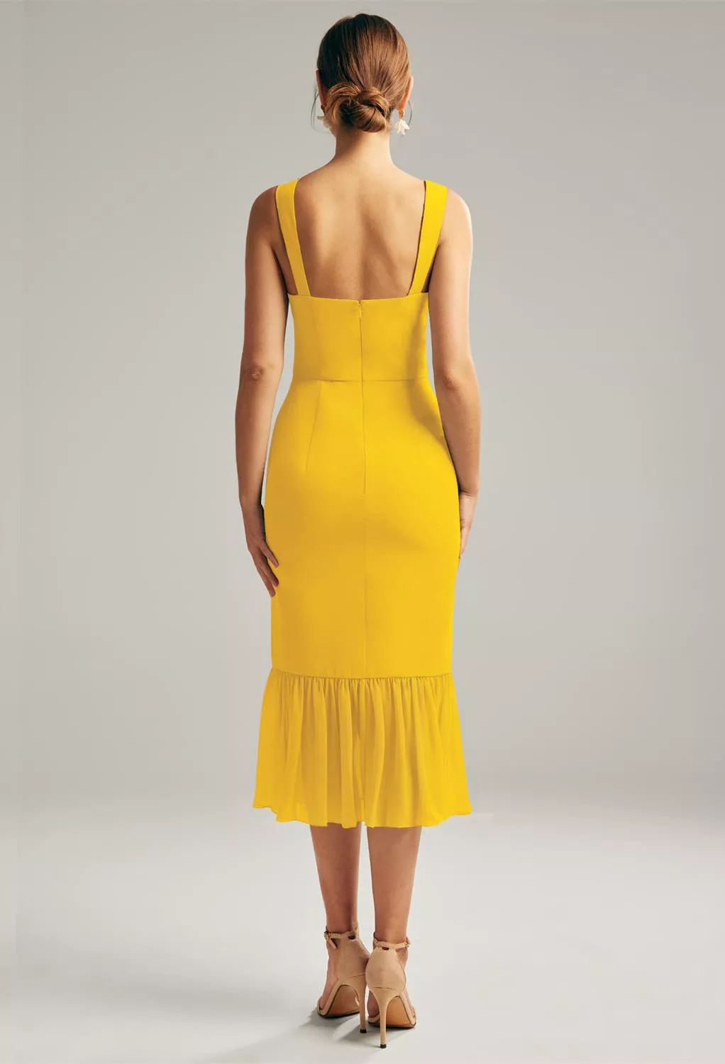 AW Merbok Mustard Yellow  Spring Wedding Guest Dresses
