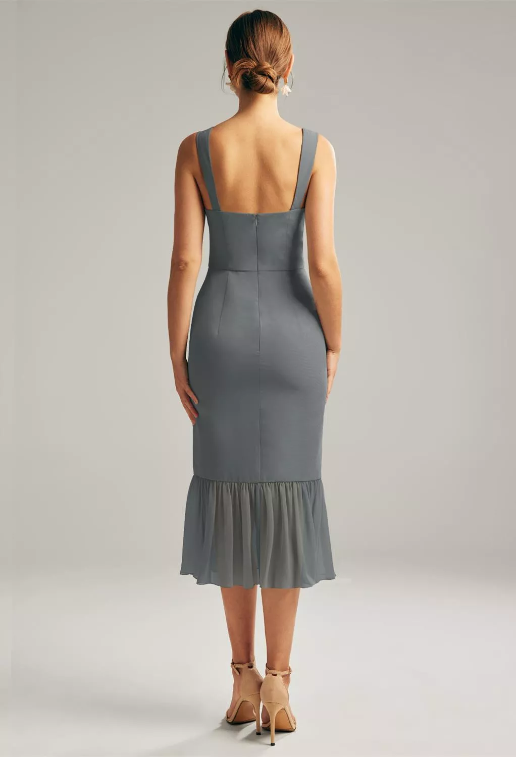 AW Merbok Steel Gray  Spring Wedding Guest Dresses