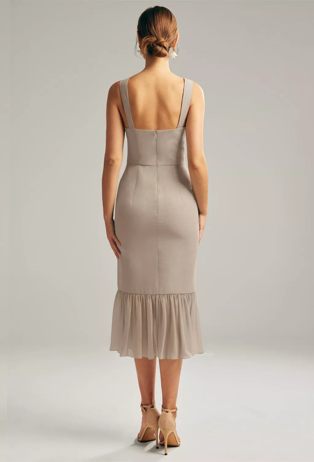 AW Merbok Taupe  Spring Wedding Guest Dresses