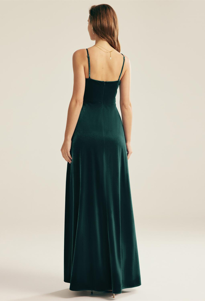 AW Leeward Hunter Green  Long Bridesmaid Dresses
